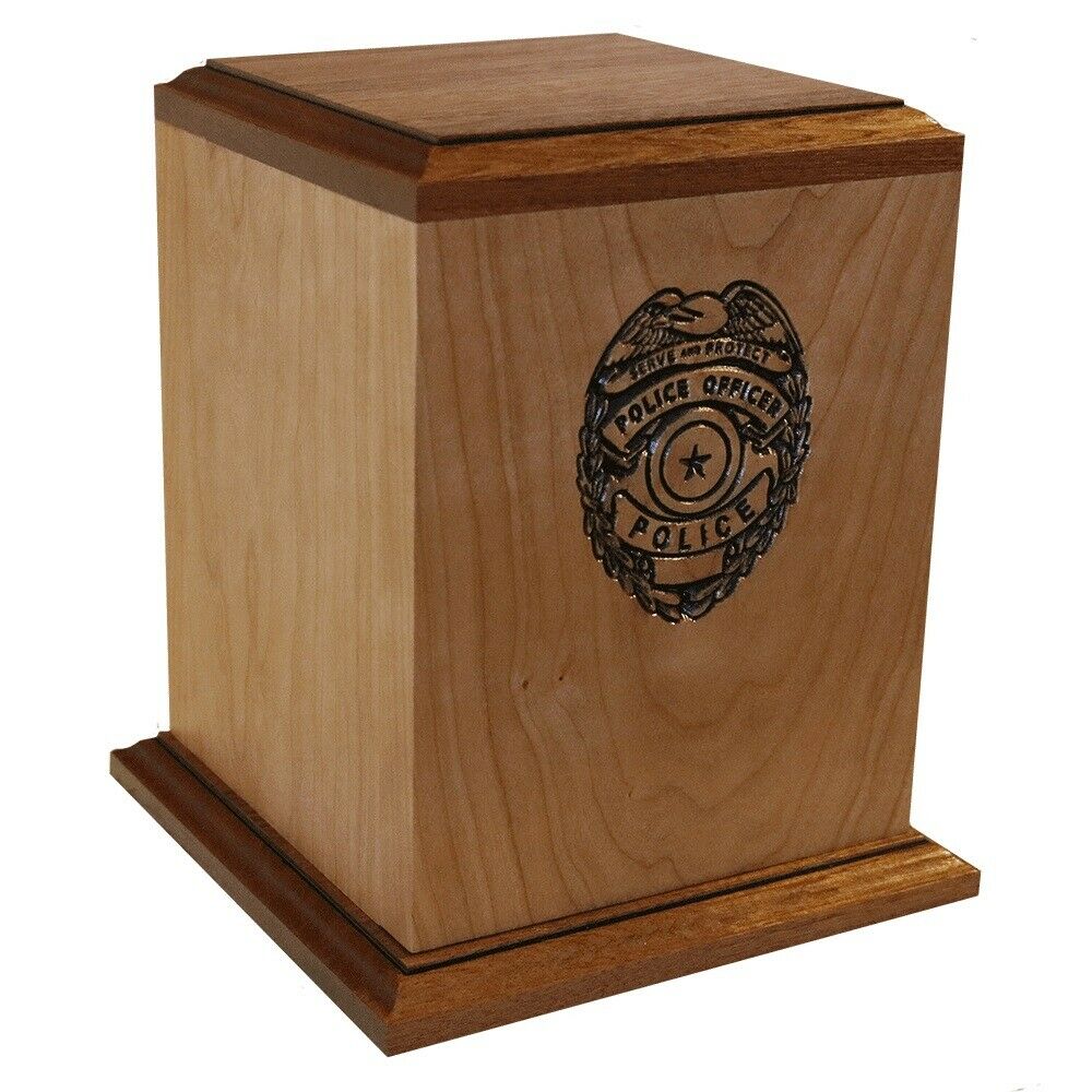 Large/Adult 225 Cubic Inch Law Enforcement Funeral Cremation Urn - Made in USA