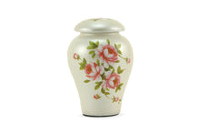 Load image into Gallery viewer, White Ceramic Adult 200 Cubic Inch Funeral Cremation Urn for Ashes
