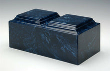 Load image into Gallery viewer, Classic Marble Navy Companion Funeral Cremation Urn, 420 Cubic Inch TSA Approved
