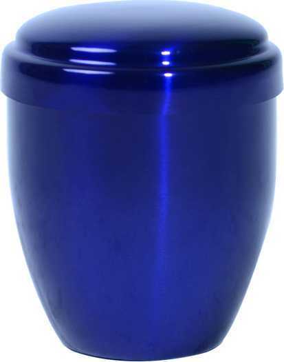 Small/Keepsake 10 Cubic Inches Royal Blue Metal Funeral Cremation Urn for Ashes