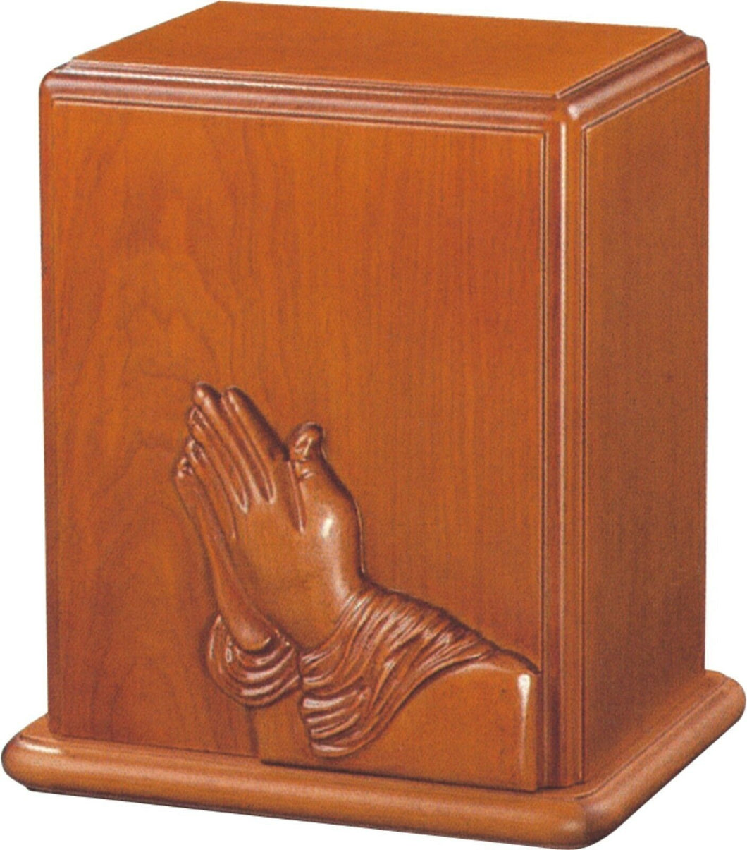 Large/Adult 210 Cubic Inches Cherry Wood Cremation Urn for Ashes