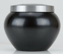 Load image into Gallery viewer, 80 Cubic Inches Nickel/Gray Aluminum Pawprint Pet Jar Urn for Cremation Ashes
