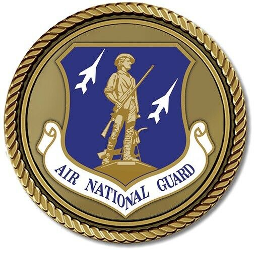 Air National Guard for Box Cremation Urn/Flag Case - 2 Inch Diameter