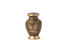 Load image into Gallery viewer, 6 Keepsake Set Brown Funeral Cremation Urns for Ashes, 5 Cubic Inches each
