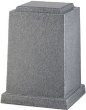 Load image into Gallery viewer, Large 225 Cubic Inch Windsor Elite Military Gray Cultured Granite Cremation Urn
