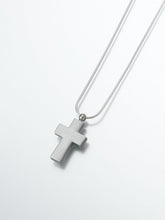Load image into Gallery viewer, Brass Cross Memorial Jewelry Pendant Funeral Cremation Urn
