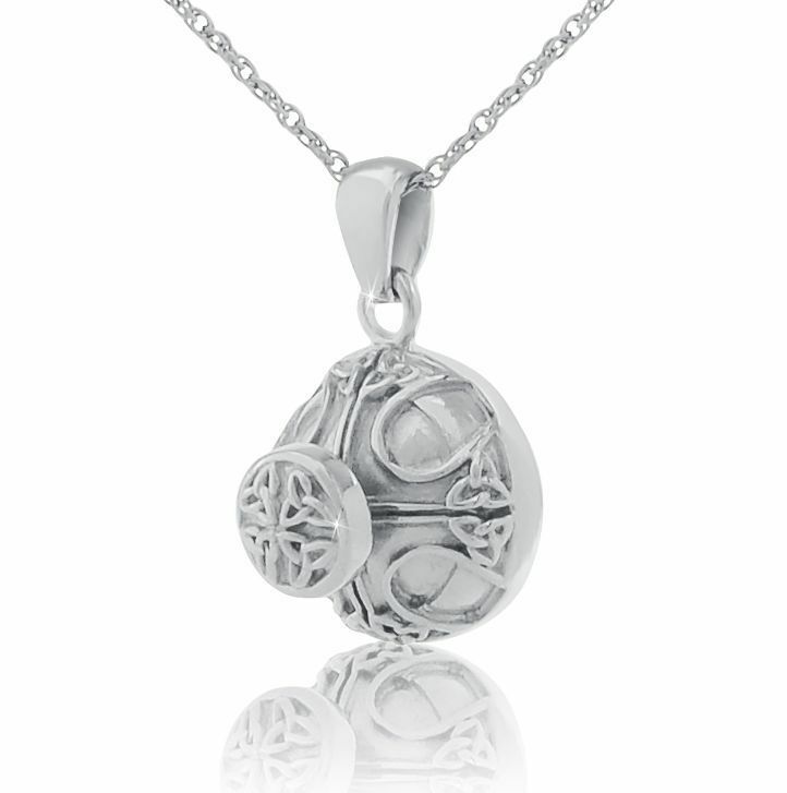 Sterling Silver Celtic Knot Pendant/Necklace Funeral Cremation Urn for Ashes