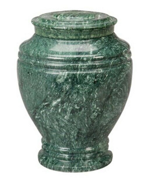Small/Keepsake 2 1/2 Cubic Inches Green Natural Marble Cremation Urn