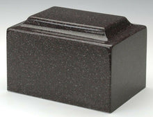 Load image into Gallery viewer, Classic Granite Dark Red Oversized 325 Cubic Inches Cremation Urn TSA Approved
