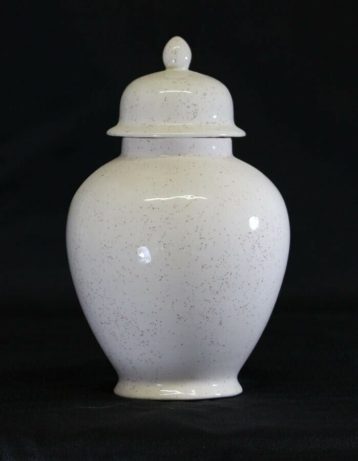 Small/Keepsake 58 Cubic Inch Speckled Ceramic Funeral Cremation Urn for Ashes