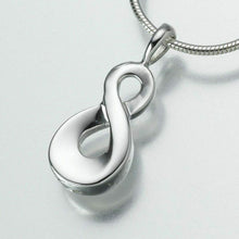 Load image into Gallery viewer, Sterling Silver Infinity Memorial Jewelry Pendant Funeral Cremation Urn
