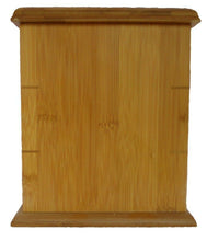 Load image into Gallery viewer, Large/Adult 230 Cubic Inches Vertical Natural Bamboo Urn for Cremation Ashes
