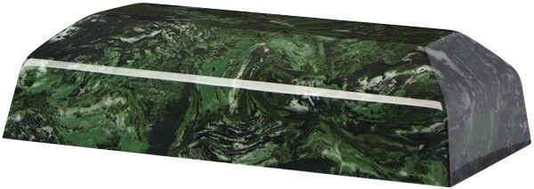 Large/Adult 298 Cubic Inch Green Zenith Cultured Marble Cremation Urn for Ashes