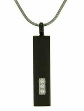 Load image into Gallery viewer, Stainless Steel Black Plated Onyx Pillar Cremation Pendant w/chain

