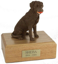 Load image into Gallery viewer, Labrador Chocolate Figurine Dog Pet Cremation Urn Avail in 3 Diff Colors 4 Sizes
