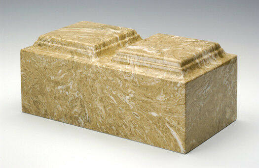 Classic Marble Neptune Companion Cremation Urn, 420 Cubic Inches, TSA Approved