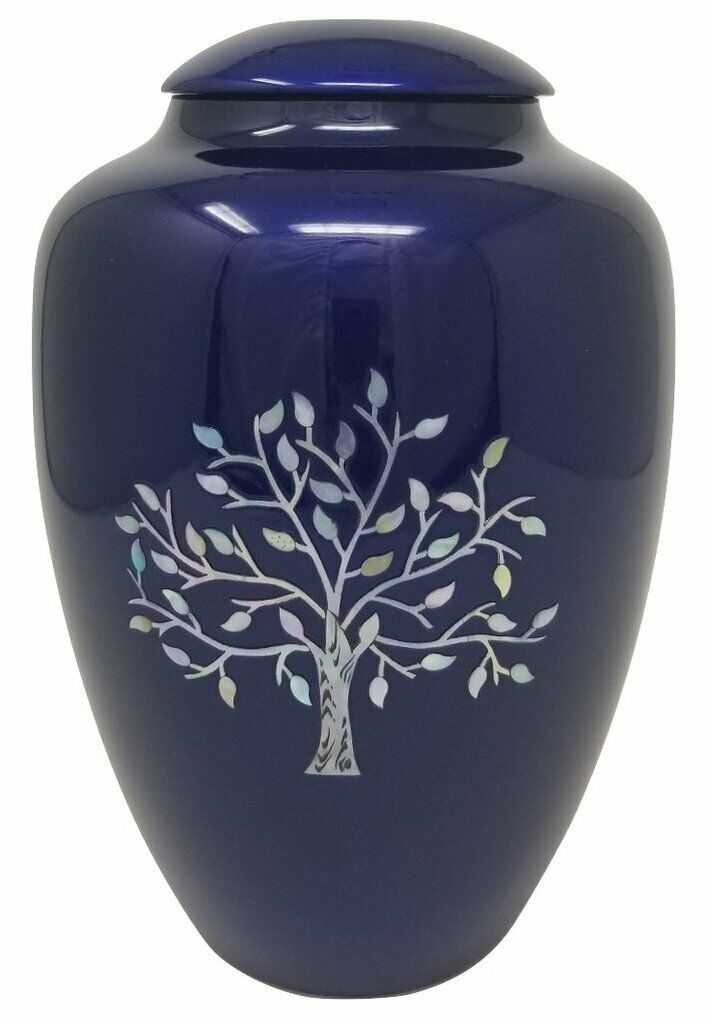 Large/Adult 200 Cubic Inch Fiber Glass Shell Art Soulful Tree Cremation Urn