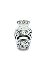 Load image into Gallery viewer, Antique Silver Set of 3 - Adult, Keepsake, Heart - Cremation Urns for Ashes
