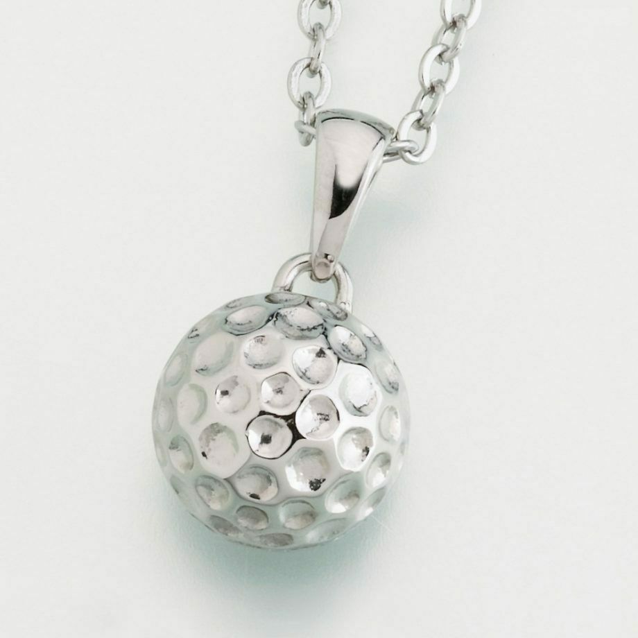 Stainless Steel Golf ball Memorial Jewelry Pendant Funeral Cremation Urn