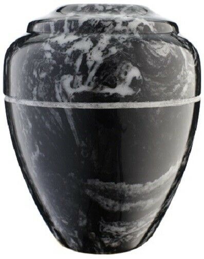 Small/Keepsake 18 Cubic Inch Marlin Vase Cultured Marble Cremation Urn for Ashes