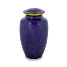 Load image into Gallery viewer, Purple &amp; Gold 210 Cubic Inches Large/Adult Funeral Cremation Urn for Ashes
