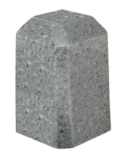 Small/Keepsake 36 Cubic Inch Gray Square Cultured Granite Cremation Urn Ashes