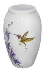 Load image into Gallery viewer, Hummingbird Delight 210 Cubic Inches Large/Adult Funeral Cremation Urn for Ashes
