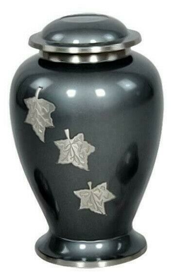 Large/Adult 200 Cubic Inch Falling Leaf Brass Funeral Cremation Urn for Ashes