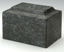 Load image into Gallery viewer, Classic Stone-Tone Black Oversized 325 Cubic Inches Cremation Urn, TSA Approved
