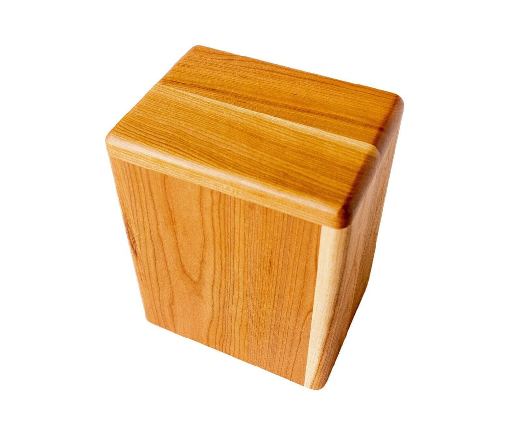 Large/Adult Artisan 280 Cubic Inches Wood Box Funeral Cremation Urn for Ashes