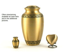 Load image into Gallery viewer, Brass 6 Keepsake Set,Athena Bronze Funeral Cremation Ash Urns,5 Cubic Inches Ea.
