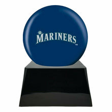 Load image into Gallery viewer, Large/Adult 200 Cubic Inch Seattle Mariners Metal Ball on Cremation Urn Base
