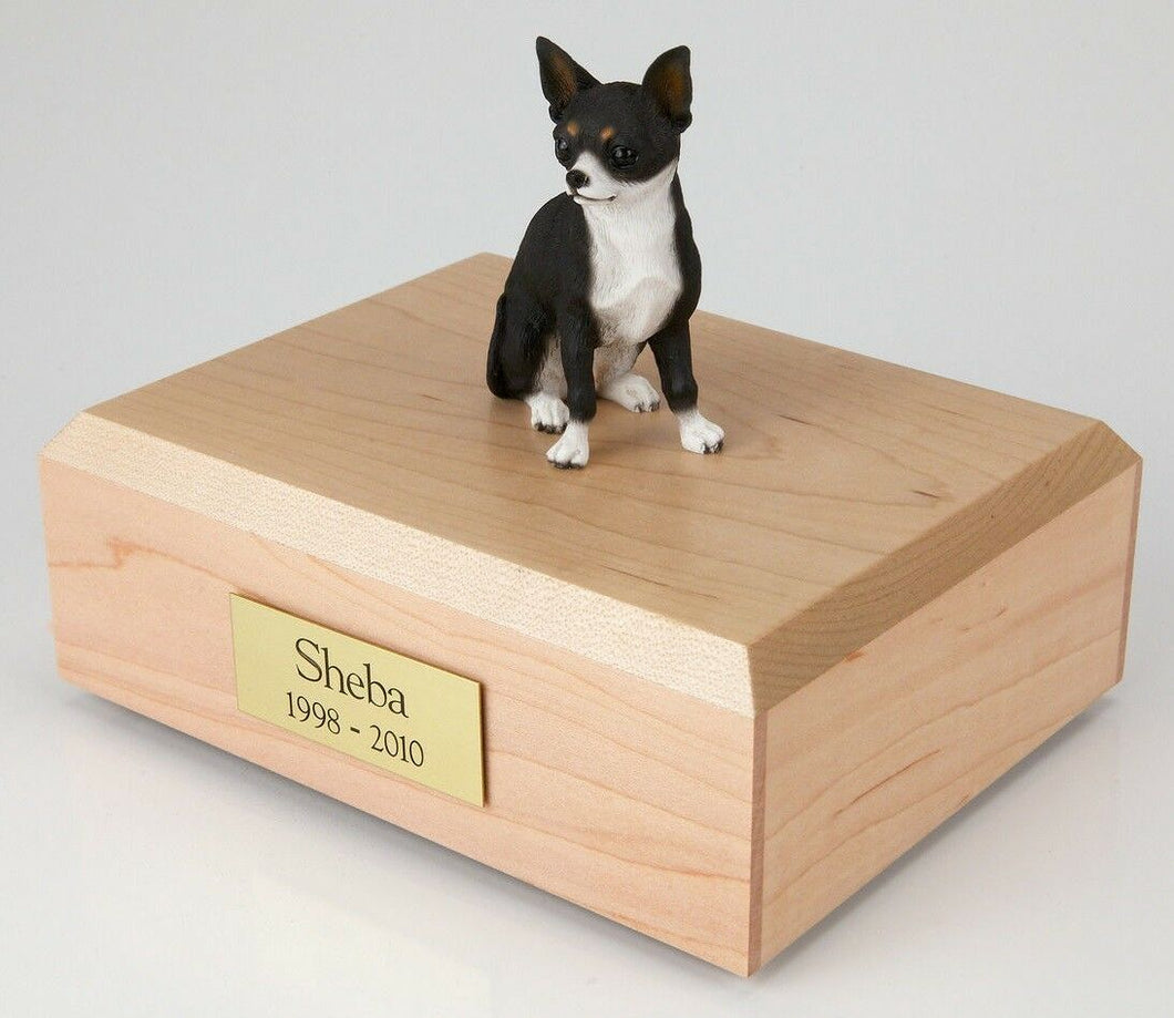 Chihuahua Pet Funeral Cremation Urn Available in 3 Different Colors & 4 Sizes