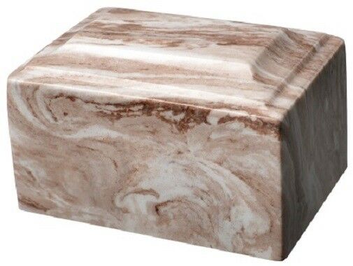 Small/Keepsake 2 Cubic Inch Cafe Tuscany Cultured Marble Cremation Urn for Ashes