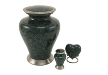 Load image into Gallery viewer, Keepsake Funeral Cremation Urn for ashes,5 Cubic Inches-Glenwood Gray Marble
