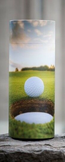 Small/Keepsake 26 Cubic Inch Golf Ball Scattering Tube Cremation Urn for Ashes