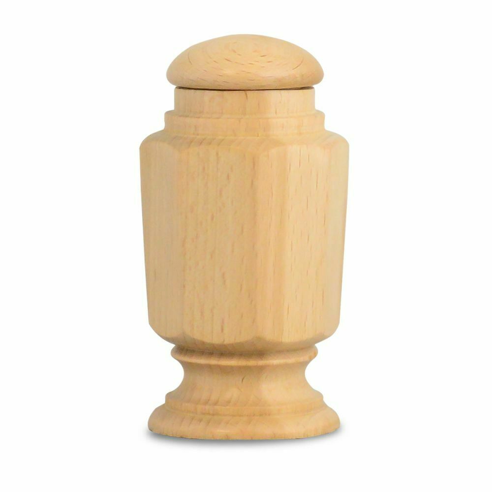 Small/Keepsake 5 Cubic Inches Canton Lightwood Funeral Cremation Urn for Ashes