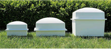 Load image into Gallery viewer, Crowne Vault Extra-Large White Polymer Double Funeral Cremation Urn Burial Vault
