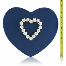 Load image into Gallery viewer, Large/Adult 240 Cubic Inches Blue Heart Paper Funeral Cremation Urn for Ashes
