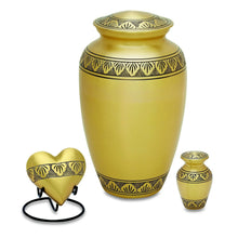 Load image into Gallery viewer, Dignity Brass 3 Cubic Inches Small/Keepsake Funeral Cremation Urn for Ashes
