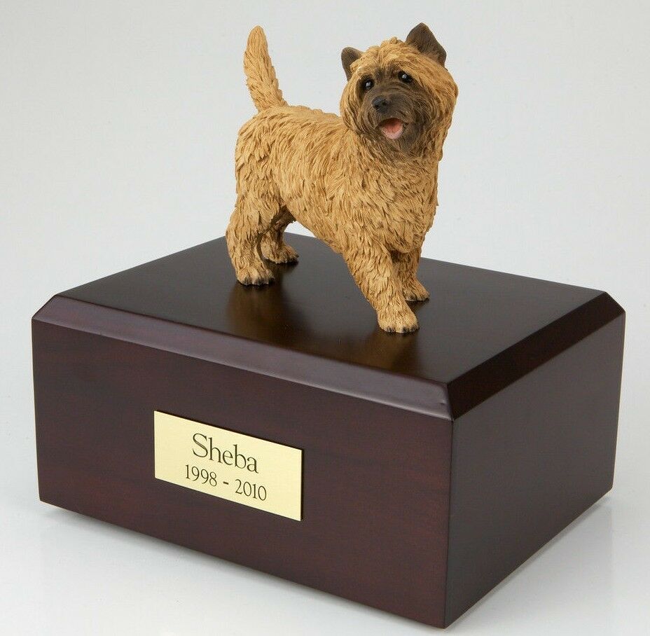 Cairn Terrier Pet Funeral Cremation Urn Avail in 3 Different Colors & 4 Sizes