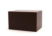 Load image into Gallery viewer, Large Cherry Box Funeral Cremation Urn for Ashes, 200 Cubic Inches
