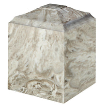 Load image into Gallery viewer, Small/Keepsake 45 Cubic Inch Perlato Cultured Marble Cremation Urn for Ashes
