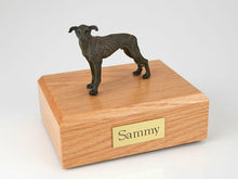 Load image into Gallery viewer, Greyhound, Brindle Stand Pet Cremation Urn Available in 3 Diff Colors &amp; 4 Sizes
