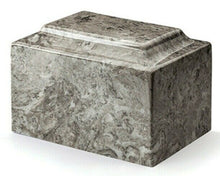 Load image into Gallery viewer, Small/Keepsake Marble Gray 5 Cubic Inch Funeral Cremation Urn Ashes TSA Approved
