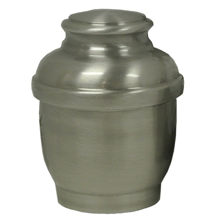 Small/Keepsake 8 Cubic Inch Pewter Calypso Funeral Cremation Urn for Ashes