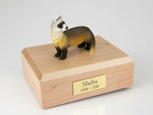 Load image into Gallery viewer, Ferret Figurine Wildlife Cremation Urn Available in 3 Different Colors &amp; 4 Sizes
