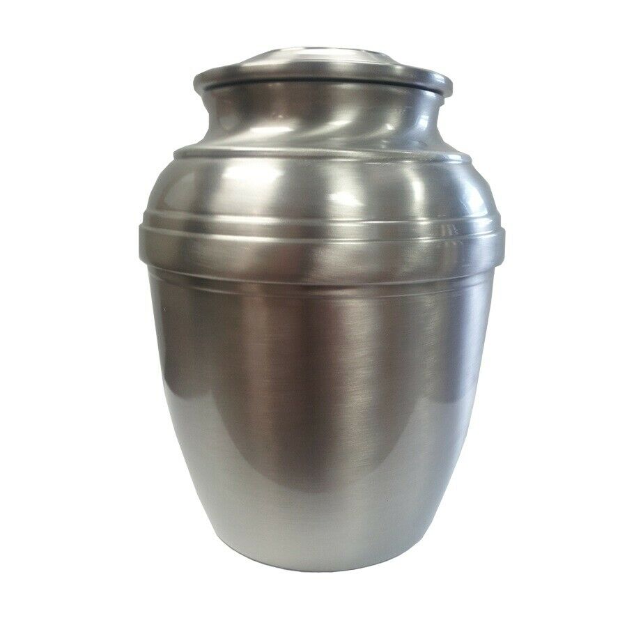 Small/Keepsake 90 Cubic Inch Pewter Calypso Funeral Cremation Urn for Ashes