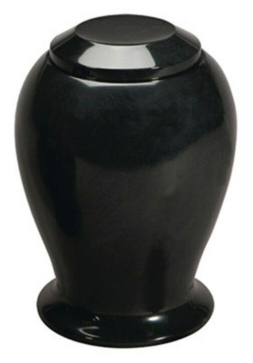 Large/Adult 220 Cubic Inches Midnight Natural Marble Cremation Urn for Ashes