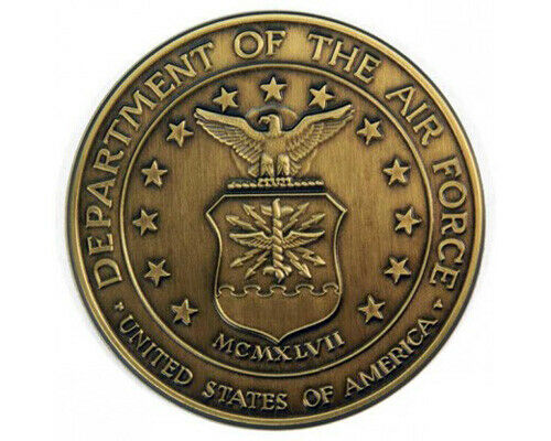 Air Force Brass Medallion - 2.5 Inch Diameter